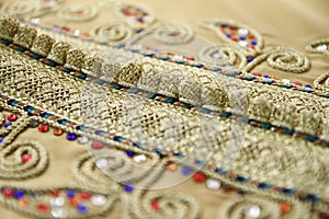 Details of a Moroccan caftan photo